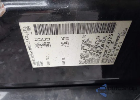 2010 Nissan Altima 3.5 Sr z USA, uszkodzony, nr VIN 1N4BL2APXAC109126